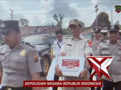 Bantuan pembangunan sumur bor polres Oku timur