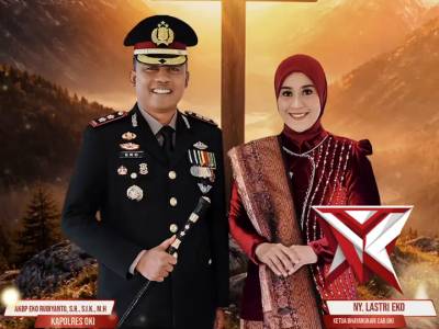 Kepala Kepolisian Resor Ogan Komering Ilir beserta staf dan Bhayangkari.
