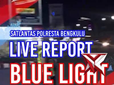 *Patroli Blue Light Satlantas Polresta Bengkulu Jaga Kelancaran Lalu Lintas Malam Hari*