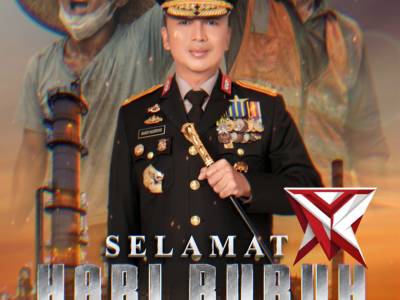 KAPOLDA SUMSEL Beserta Staf dan Jajaran serta Bhayangkari mengucapkan HARI BURUH 1 MEI - PoliceTube