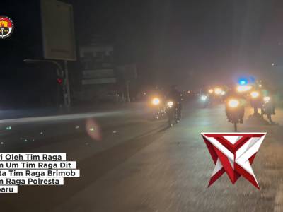 Kegiatan Patroli Gabungan Tim Raga Polda Riau dan Tim Raga Polresta Pekanbaru