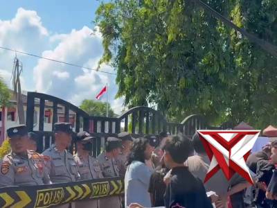PAM AKSI UNRAS DI PEMKAB. SUMENEP