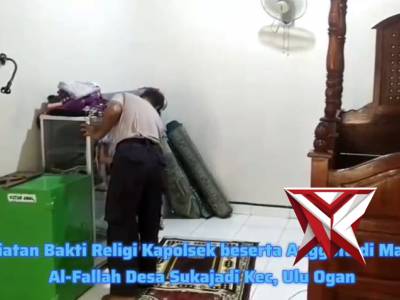 Kegiatan Bakti Religi dalam rangka menyambut HUT Bhayangkara ke-80 Tahun 2016 Polsek Ulu Ogan.
divi
