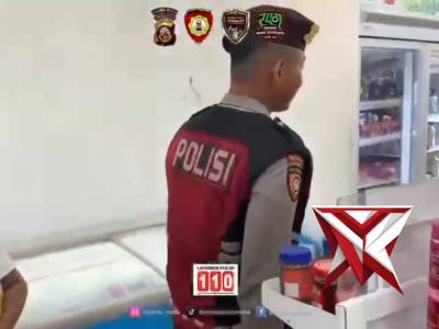 7. Patroli Sat Samapta Polres Muba antisipasi gangguan Kamtibmas di Indomaret