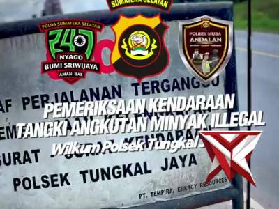 14. Pemeriksaan kendaraan angkutan minyak ilegal di wilkum tungkal jaya ;:
