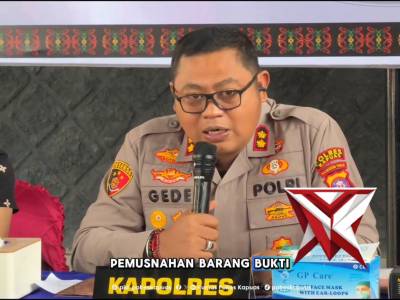 PEMUSNAHAN BARANG BUKTI NARKOTIKA POLRES KAPUAS