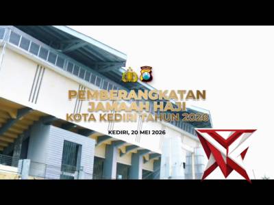 KAPOLRES KEDIRI KOTA HADIRI PEMBERANGKATAN JAMAAH HAJI KOTA KEDIRI 1447 H / 2026 M, - PoliceTube