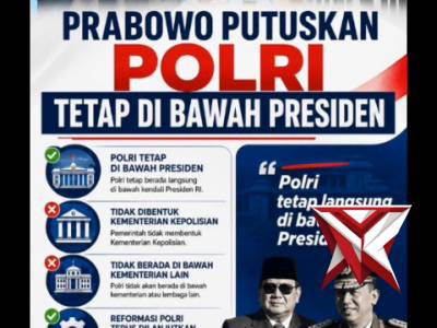 POLRI DIBAWAH PRESIDEN LANGSUNG