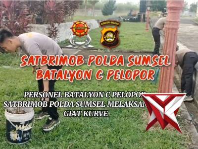 Giat kurve personelBatalyon c Pelopor Satbrimob Polda Sumsel