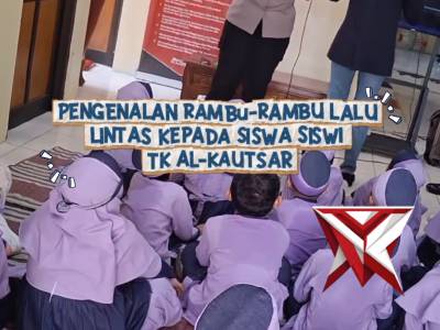 Kunjungan edukasi TK Al-kautsar di Polsek Wiyung