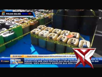 Dirkrimum bersama Polres jajaran Polda kalsel berhasil mengungkap kasus penyalahgunaan BBM dan LPG