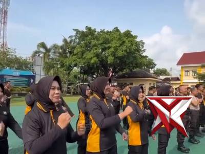 Latkatpuan Dalmas Polres Magetan ?? Terus mengasah kemampuan, meningkatkan kekompakan, serta kesi - PoliceTube