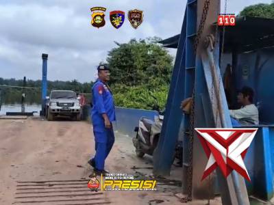 Himbauan di dermaga BKI sungai Lalan..