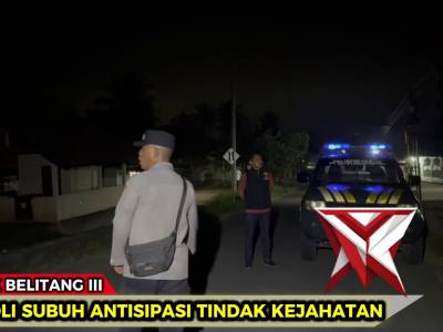 Patroli Subuh Polsek Belitang III