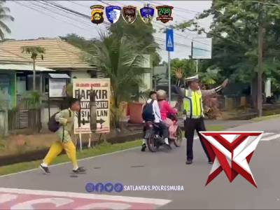 Kegiatan gatur Lalin Satlantas Polres Musi Banyuasin, 08