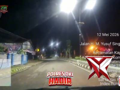 Patroli Malam Personel Satlantas Polres OKI