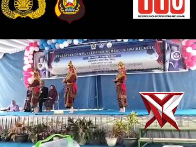 HI 2. Bhabinkamtibmas hadir dalam acara pelepasan dan penyerahan kembali siswa/siswi kelas IX SMP