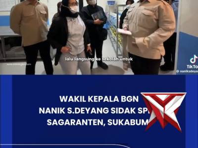 Wakil kepala BGN Nanik S. DEYANG SIDAK sPPG Sagaranten