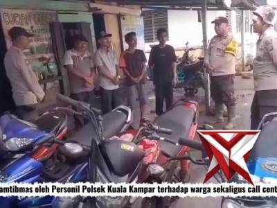Himbauan Kamtibmas Oleh Personil Polsek Kuala Kampar - PoliceTube