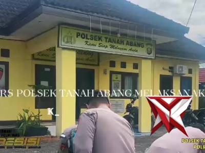 Pers polsek tanah abang melakukan giat belida asri