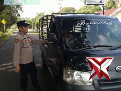 Anggota Polsek Jejawi giat KRYD dgn target Orang, Surat Kendaraan, Muatan dari kendaraan Roda 2/4/6