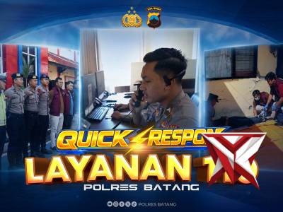 Respons cepat, pelayanan tepat, dan selalu hadir untuk masyarakat