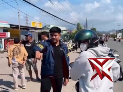 Satreskrim Polres Singkawang menelusuri Pom Bensin yang ada diwilayah hukum polres Singkawang