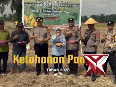 Ketahanan Pangan Polsek Pangkalan Kerinci - PoliceTube