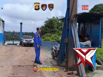 Himbauan di dermaga BKI sungai Lalan..