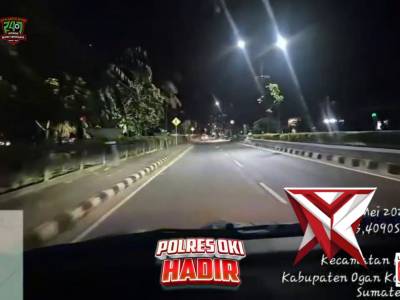 Patroli malam sat lantas polres oki