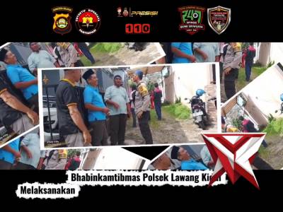 Bhabinkamtibmas Polsek Lawang Kidul Laksanakan Takziah / Melayat Ketempat Masyarakat sedang berduka