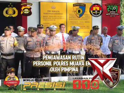Giat Kepolisian dalam rangka melayani dan mengayomi masyarakat di wilayah hukum polres Muara Enim Po