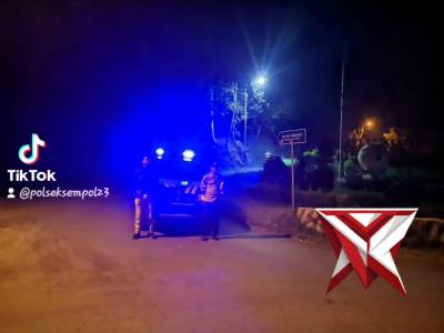 Polsek Sempol Hadir di Malam Hari Jaga Kamtibmas