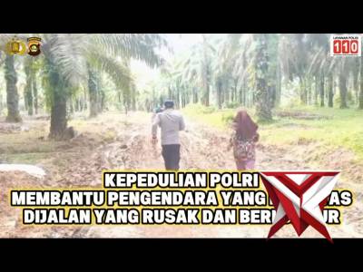 Polri peduli Aipda Jefri Kurniawan Personil Polsek Belitang III saat sedang melaksanakan patroli - PoliceTube