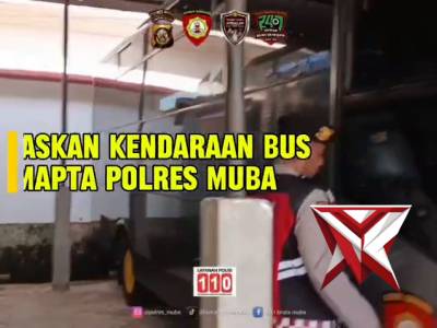 Memanaskan kendaraan bus Sat samapta polres muba SM10?? - PoliceTube