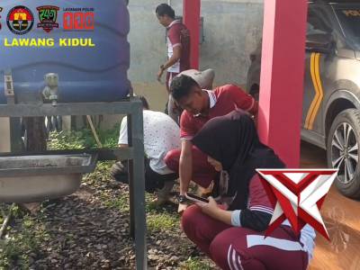 Dukung Gerakan BELIDA Polda Sumsel, Polsek Lawang Kidul Laksanakan Pembersihan Lingkungan