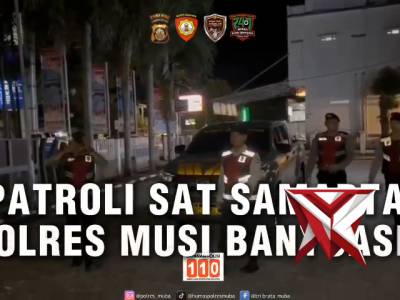 Pers Sat Samapta polres muba Melaksanakan Patroli dialogis - PoliceTube