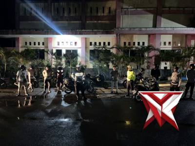 patroli antisipasi balap liar personil kompi 3 polres agam