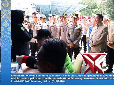 Melalui peresmian Kedai ADO Presisi pada Selasa (5/5/2026), Polda Sumsel mempertegas komitmennya dal - PoliceTube
