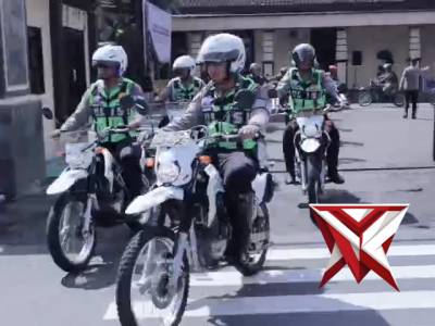 Kegiatan Patroli Skala Besar di wilayah hukum Polres Kediri Kota - PoliceTube