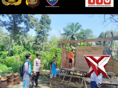YH 17. Bhabinkamtibmas Dampingi Survey Bedah Rumah HUT Bhayangkara