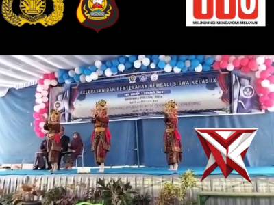 HK 14.Bhabinkamtibmas Hadiri Pelepasan Siswa Kelas IX SMPN 1 Panang Enim ?????