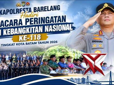 Kapolresta Barelang Hadiri Upacara Peringatan Hari Kebangkitan Nasional Ke-118 Tingkat Kota Batam