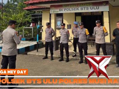 (07) anggota Polsek BTS ulu polres Musi Rawas memberikan himbawan kepada masyarakat