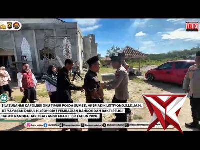 SILATURAHMI KAPOLRES OKU TIMUR POLDA SUMSEL AKBP ADIK LISTIYONO, S.I.K.,M.H. KE YAYASAN DARUL HIJROH
