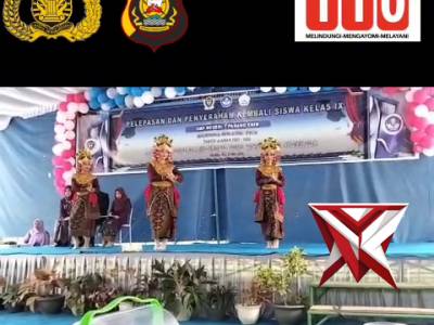 AJ 11. Bhabinkamtibmas Hadiri Pelepasan Siswa Kelas IX SMPN 1 Panang Enim ?????