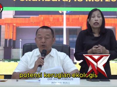 Polda Riau ungkap kasus dugaan tindak pidana lingkungan hidup yang melibatkan korporasi perkebunan