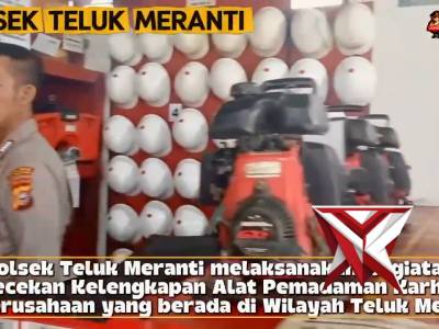 Polsek Teluk Meranti Melakukan Pengecekan Kelengkapan Alat Pemadaman Karhutla