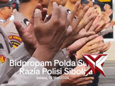 Bidpropam Polda Sumut melakukan aksi Gaktiblin di Polres Sibolga