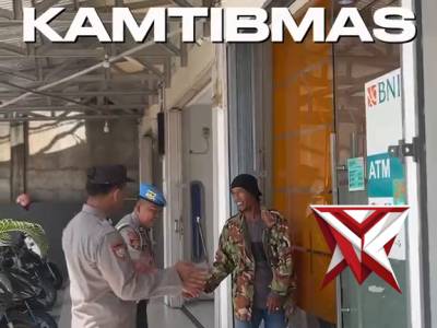 Kanit binmas lakukan himbauan kamtibmas di wilkum polsek bayung lencir